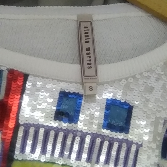 Women's sequence Designer Long sleeve top by Antonio Marras - Picture 4 of 8